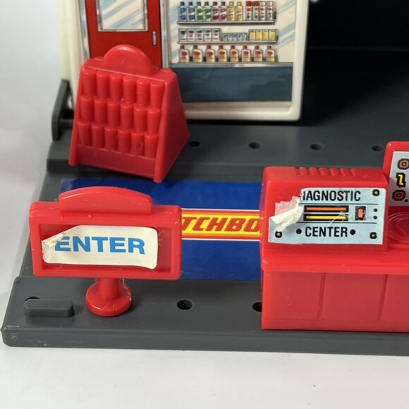 Matchbox Connectables Lube & Tune Toy Car Service Playset Garage 1 Vehicle 1990 - Picture 12 of 16